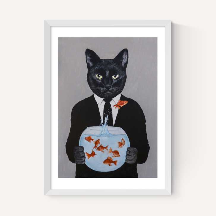 Cat With Fishbowl