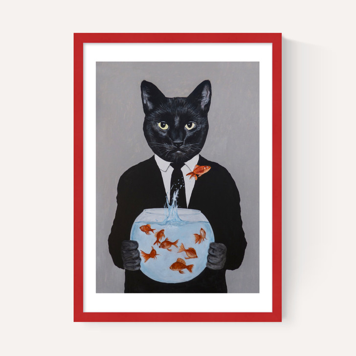 Cat With Fishbowl