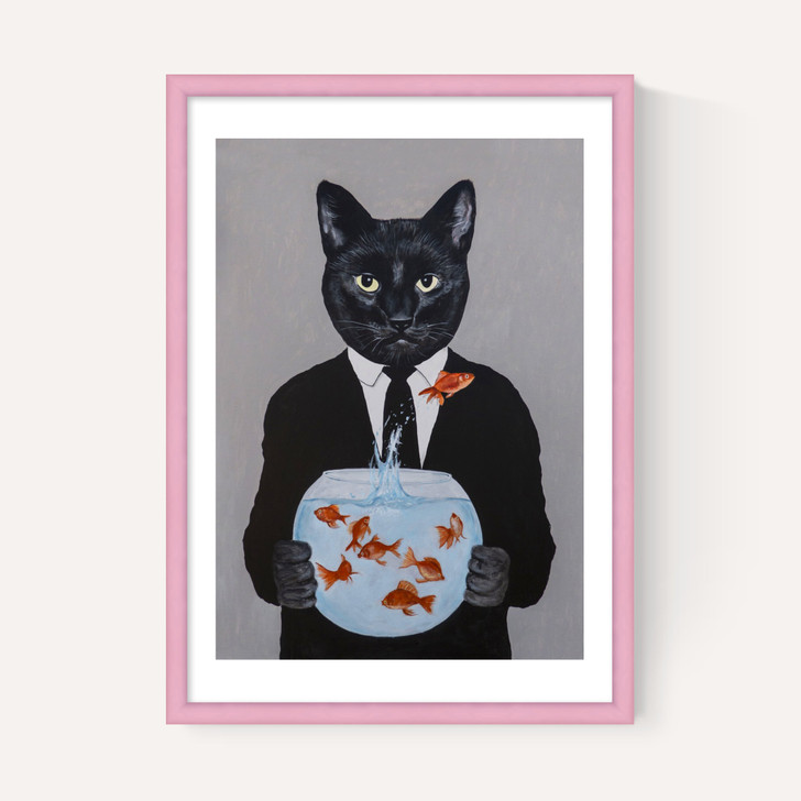 Cat With Fishbowl