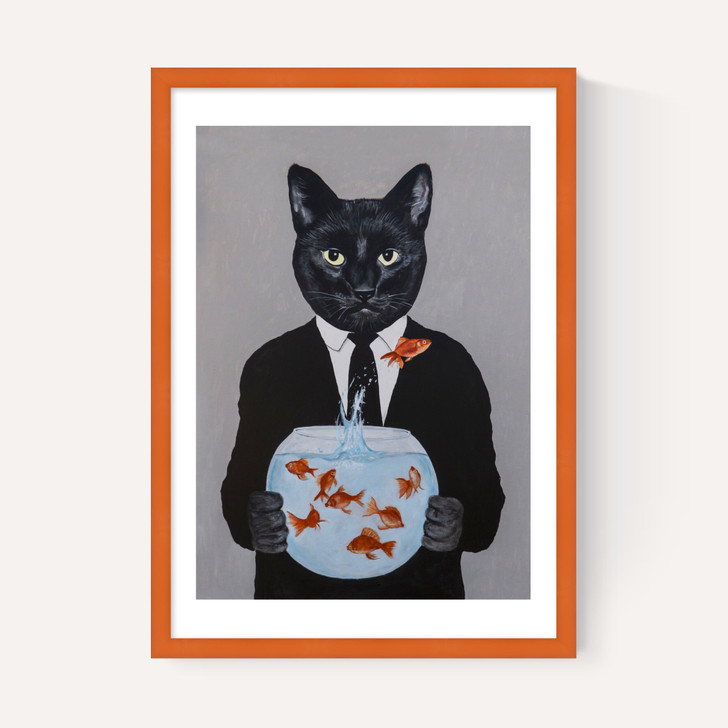 Cat With Fishbowl