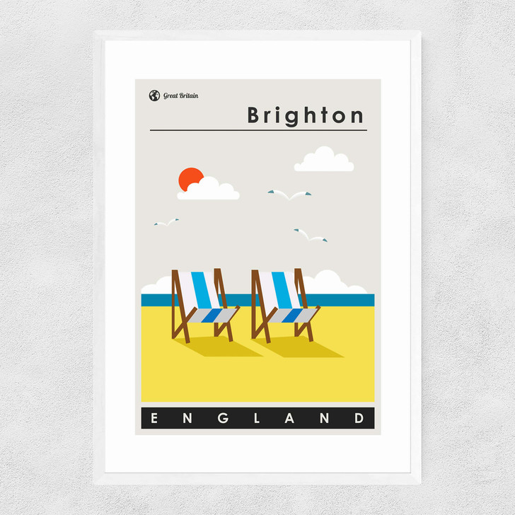 Brighton Narrow White Frame Brighton Narrow White Frame