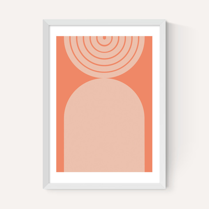 Abstract Rainbow Circle Terracotta 2