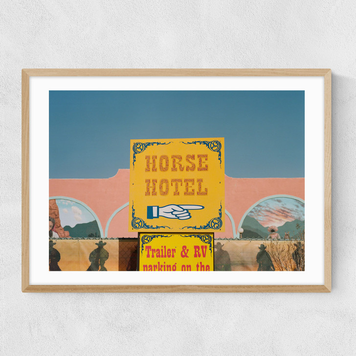 Horse Hotel Narrow Oak Frame