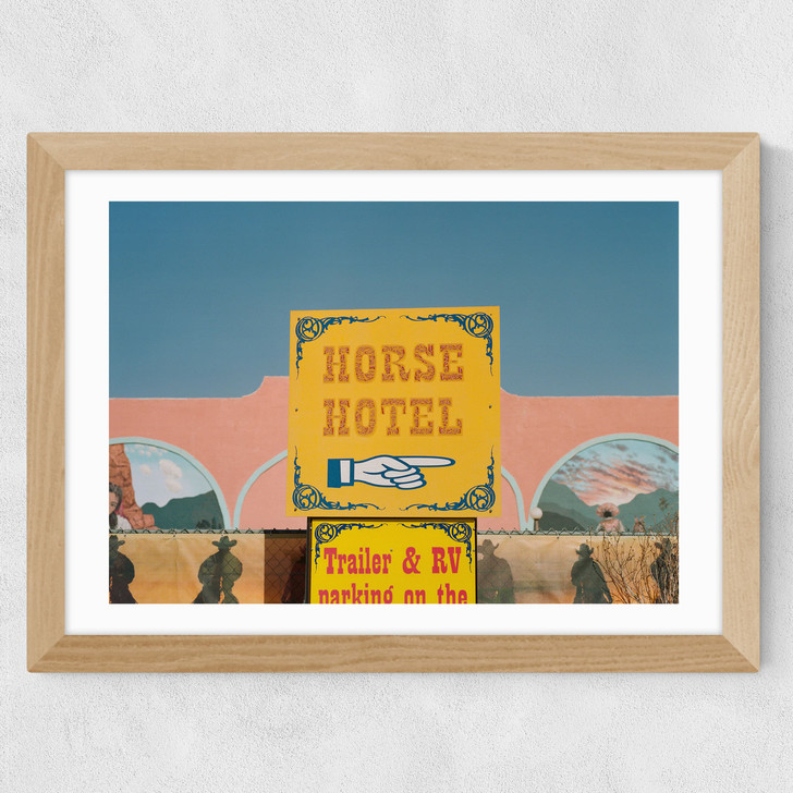 Horse Hotel Wide Oak Frame