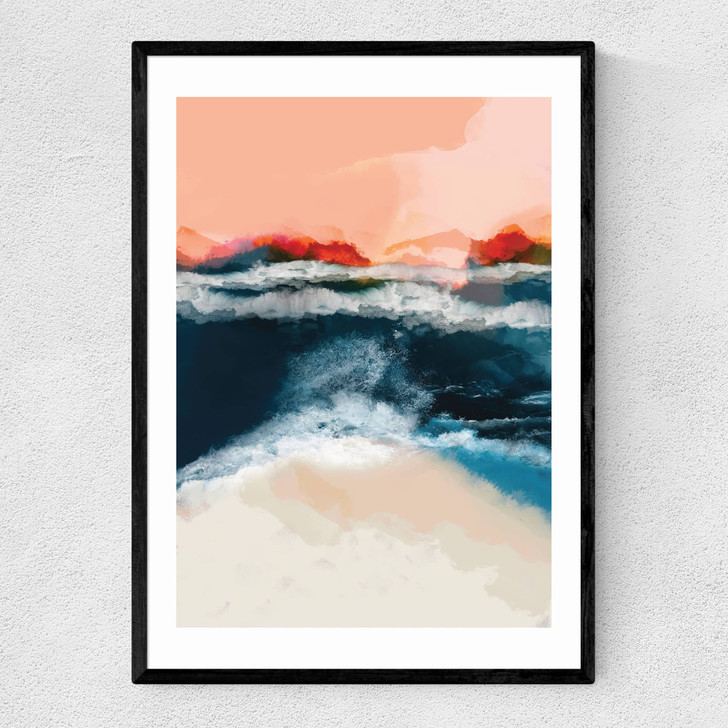 Water World by Ana Rut Bre Narrow Black Frame Water World by Ana Rut Bre Narrow Black Frame