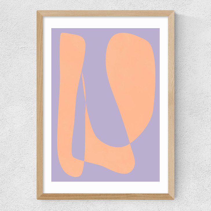 Abstract Shape Medium Oak Frame Abstract Shape Medium Oak Frame