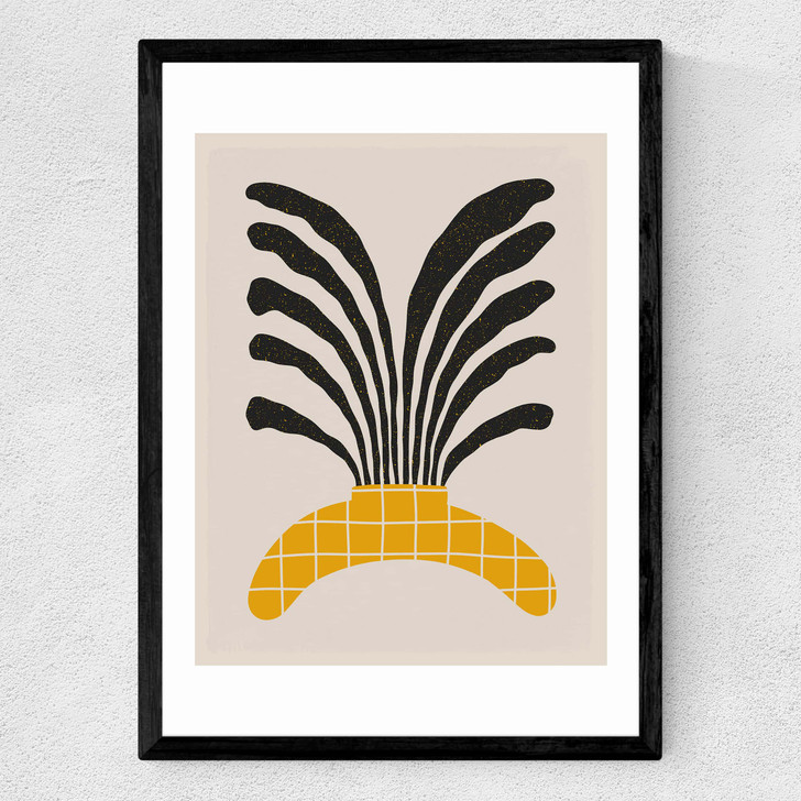 Modern Vase IV Medium Black Frame Modern Vase IV Medium Black Frame