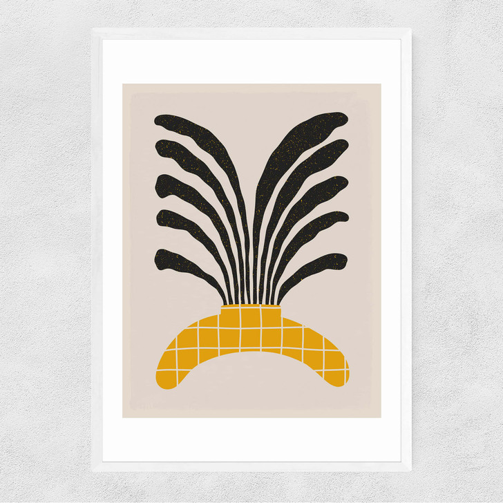 Modern Vase IV Narrow White Frame Modern Vase IV Narrow White Frame