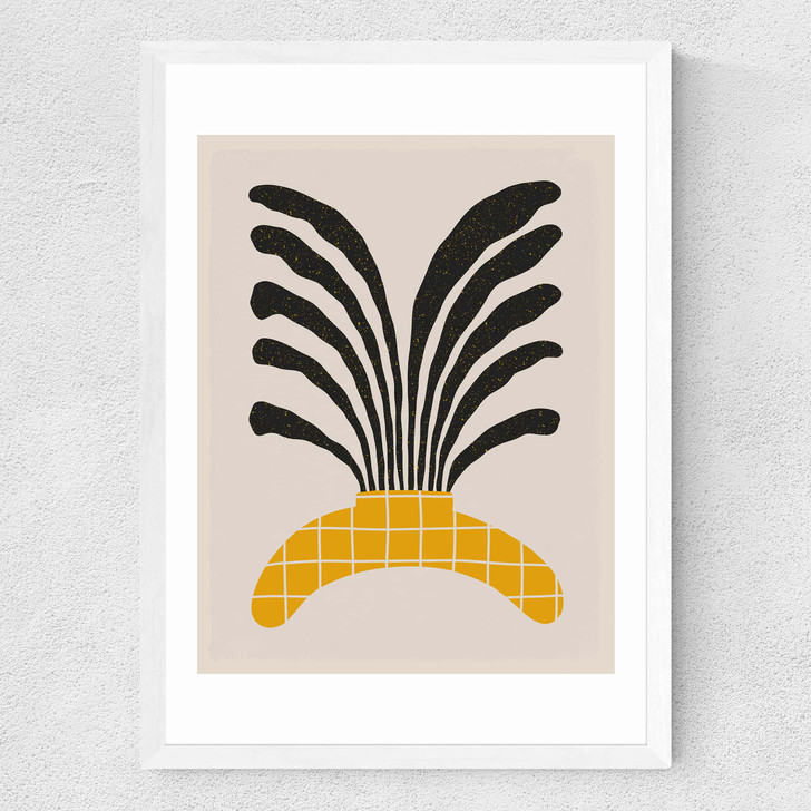 Modern Vase IV Medium White Frame Modern Vase IV Medium White Frame