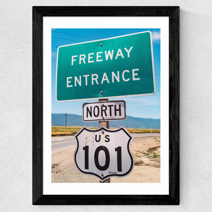California 101 III Wide Black Frame
