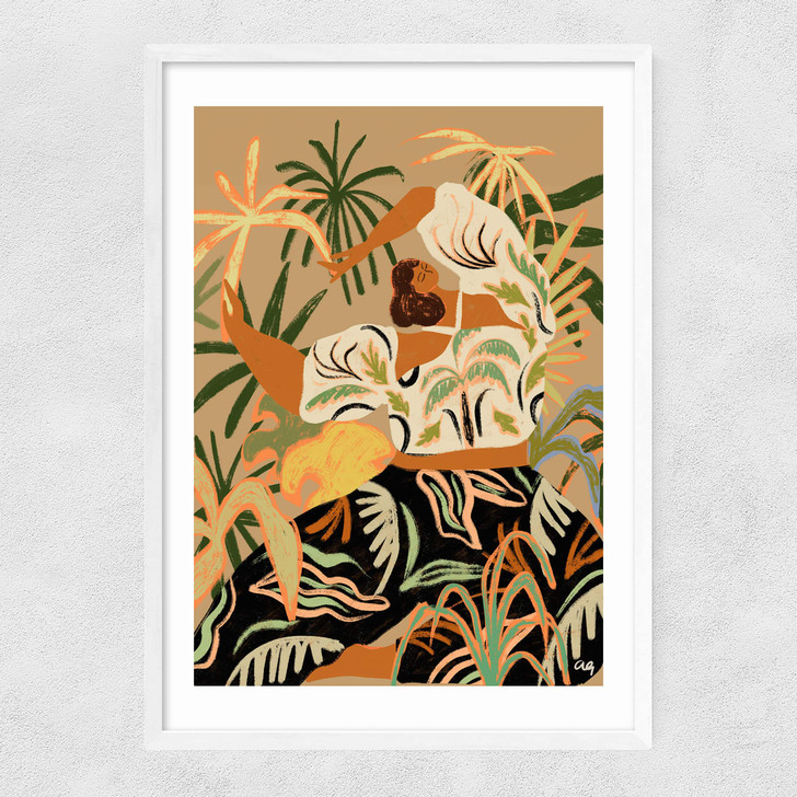 Nature Embrace Narrow White Frame