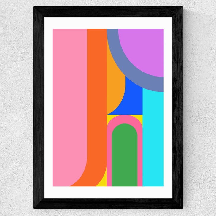 Shapes and Colors No. 7 Wide Black Frame
