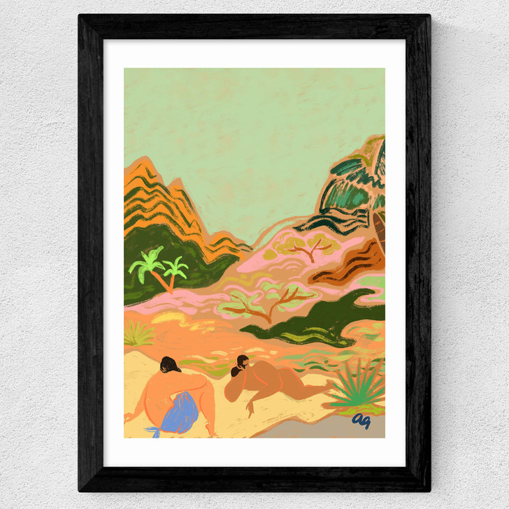 Lazy Days In Nature Wide Black Frame