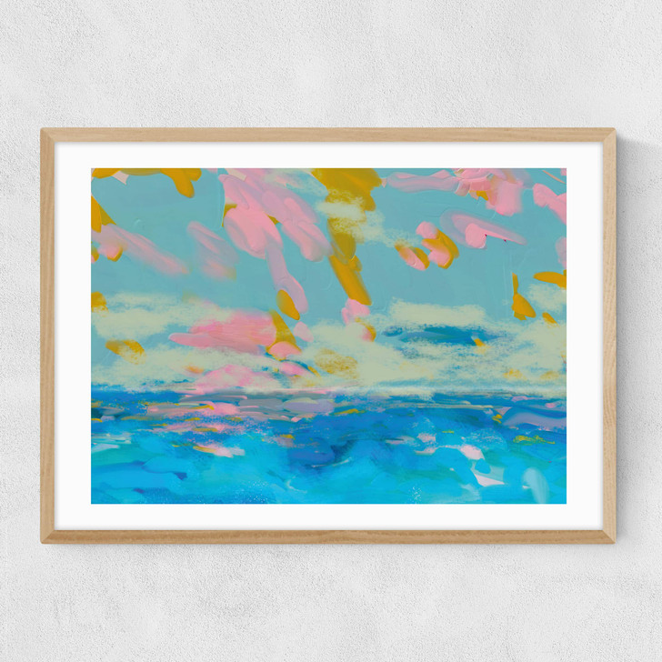 La Mer by Ana Rut Bre Narrow Oak Frame