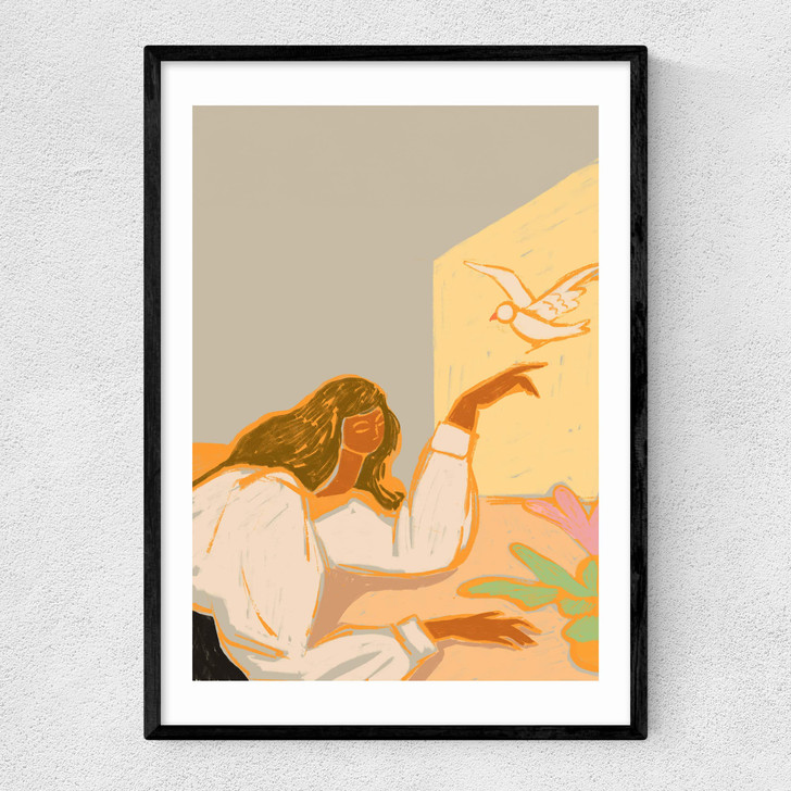 Free Bird by Arty Guava Narrow Black Frame Free Bird by Arty Guava Narrow Black Frame