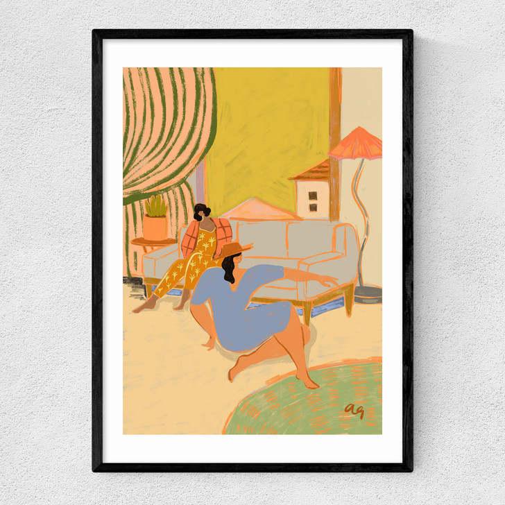 A Day At Home Narrow Black Frame A Day At Home Narrow Black Frame
