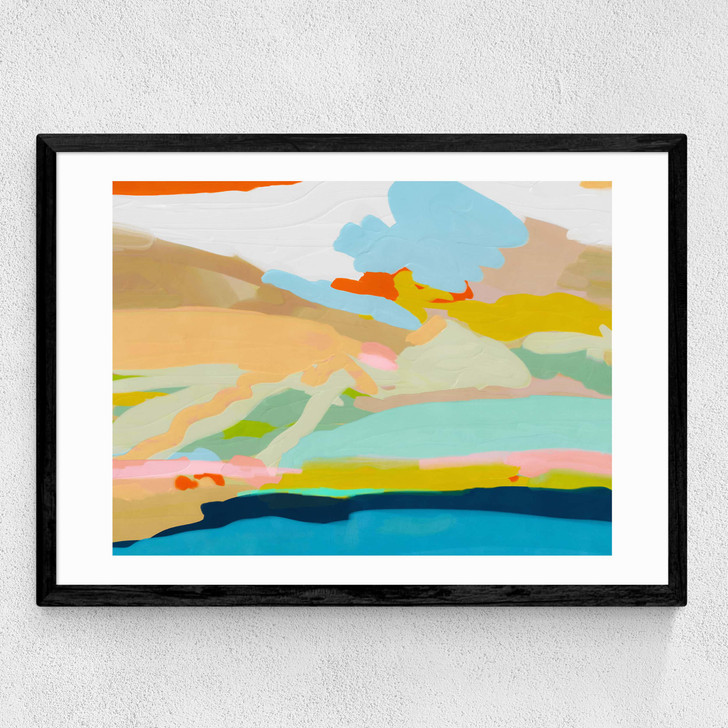 Sea Hills Summer Sun Medium Black Frame