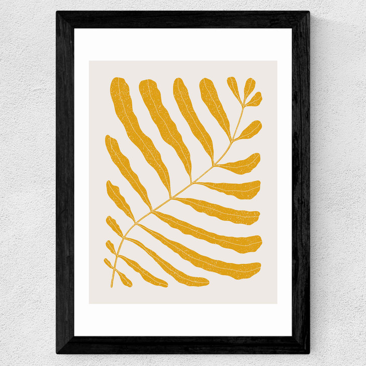 Yellow Plant Wide Black Frame Yellow Plant Wide Black Frame