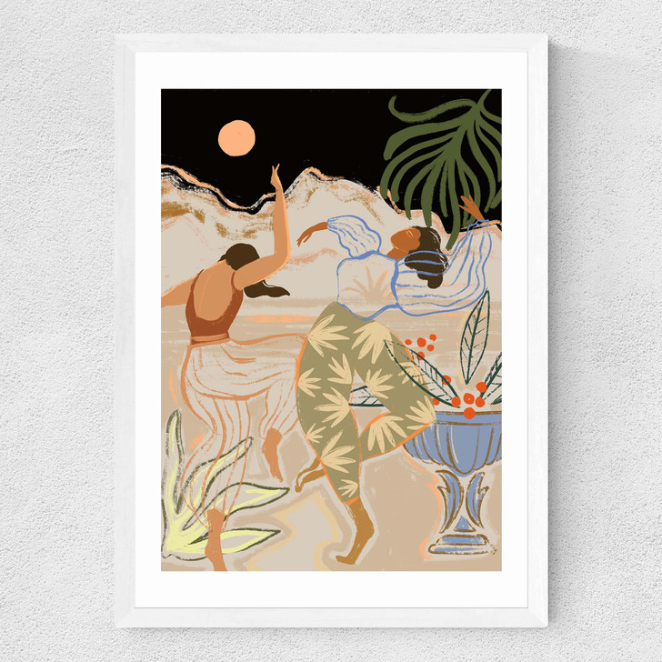 Moonlight Dance Medium White Frame