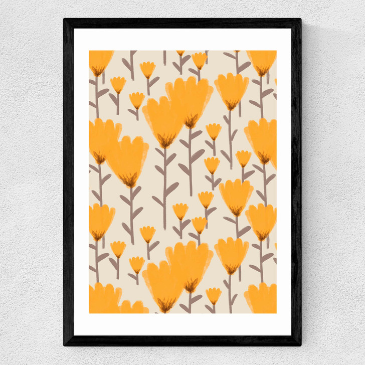 Early Fall I Medium Black Frame