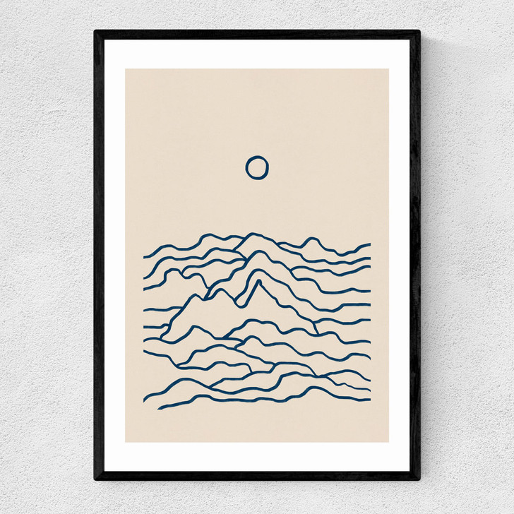 Mountainscape by Alisa Galitsyna Narrow Black Frame