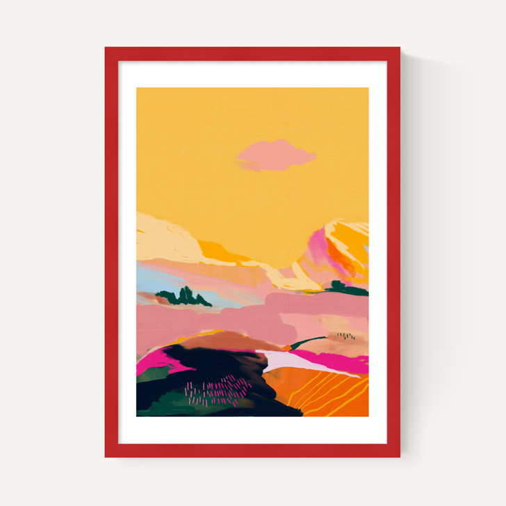 Abstract Pink Dream Cloud