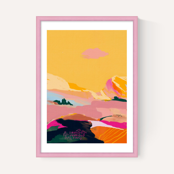 Abstract Pink Dream Cloud