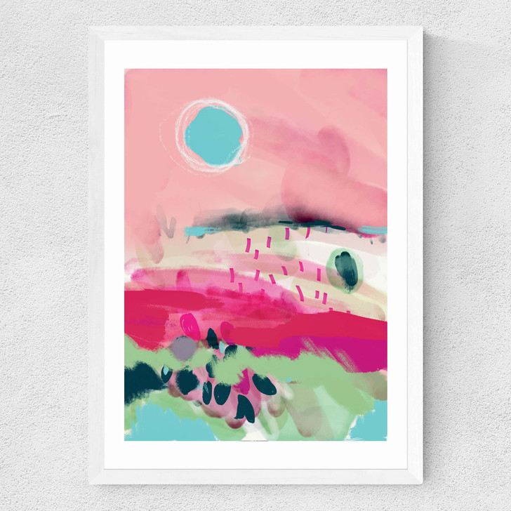 La Vie En Rose Medium White Frame