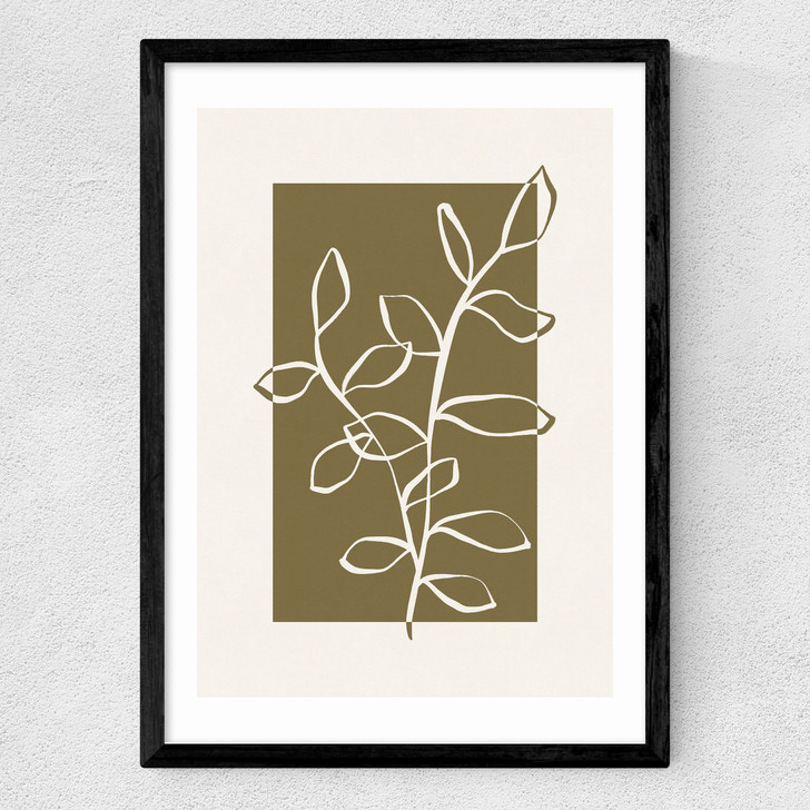 Framed Botany III Medium Black Frame
