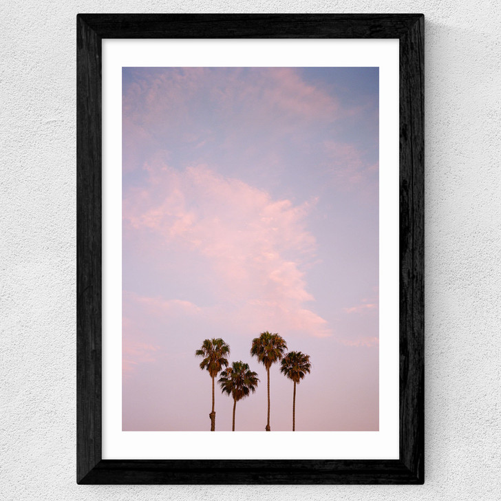 San Diego Sunset Film Wide Black Frame