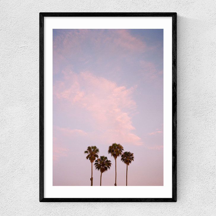San Diego Sunset Film Narrow Black Frame