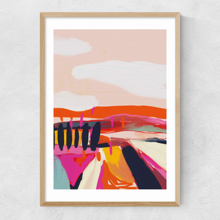 Landscape by Ana Rut Bre Narrow Oak Frame