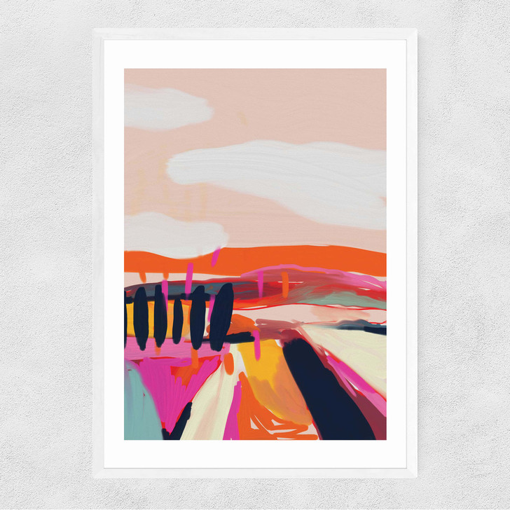 Landscape by Ana Rut Bre Narrow White Frame