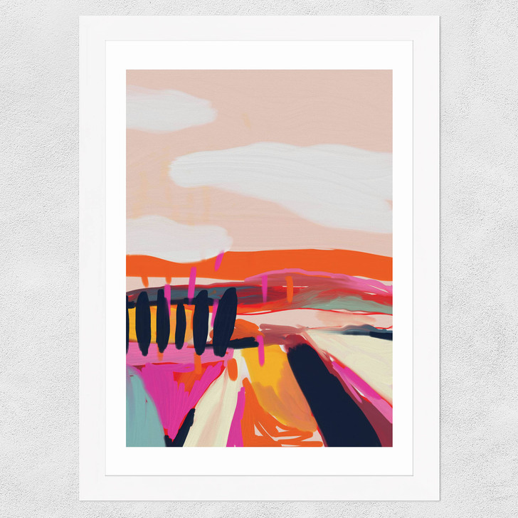 Landscape by Ana Rut Bre Wide White Frame