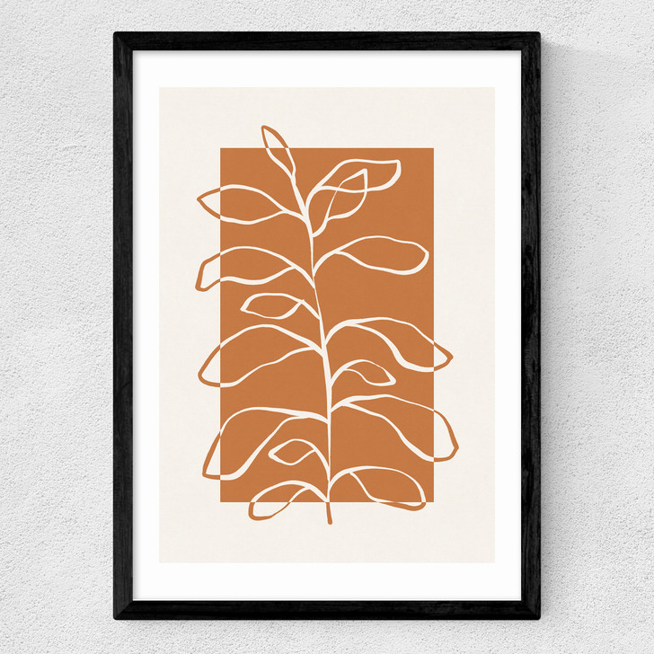 Framed Botany II Medium Black Frame