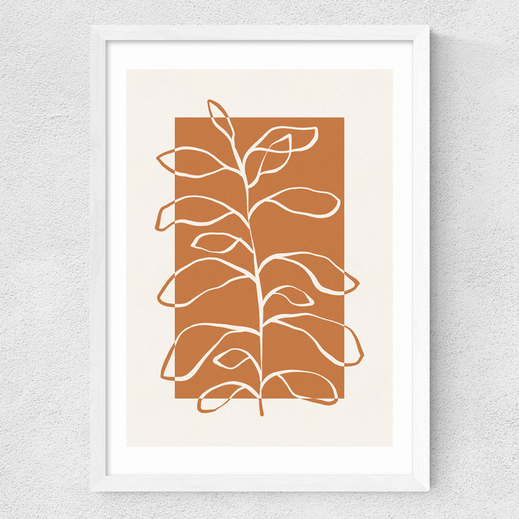 Framed Botany II Medium White Frame