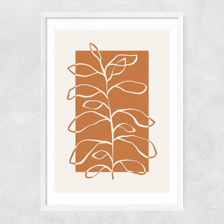 Framed Botany II Narrow White Frame