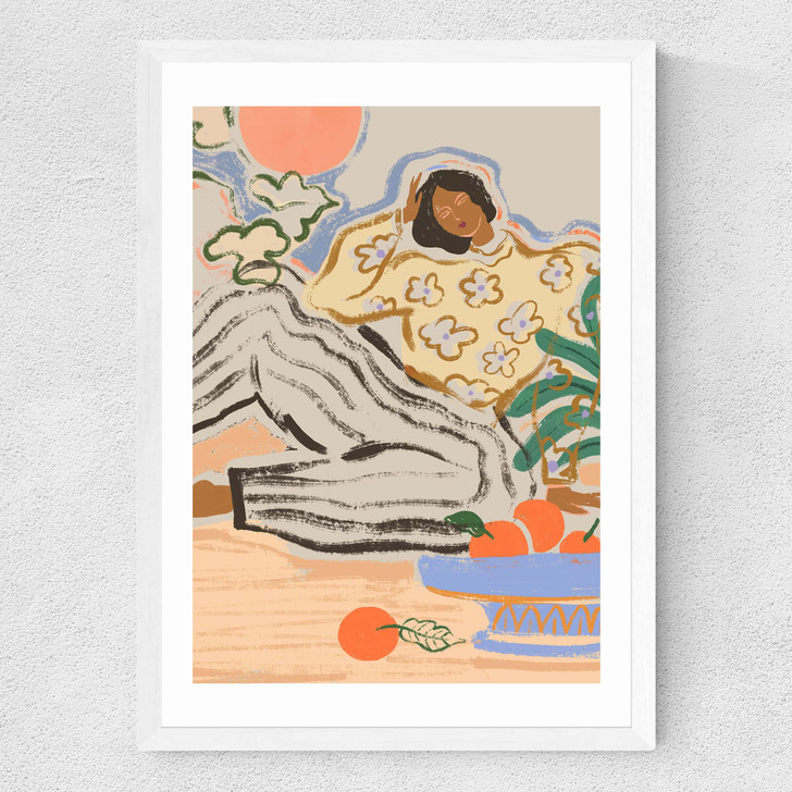 Lazy Days Medium White Frame Lazy Days Medium White Frame