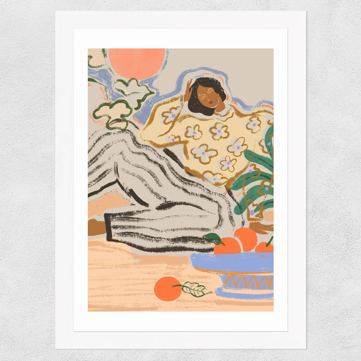 Lazy Days Wide White Frame Lazy Days Wide White Frame