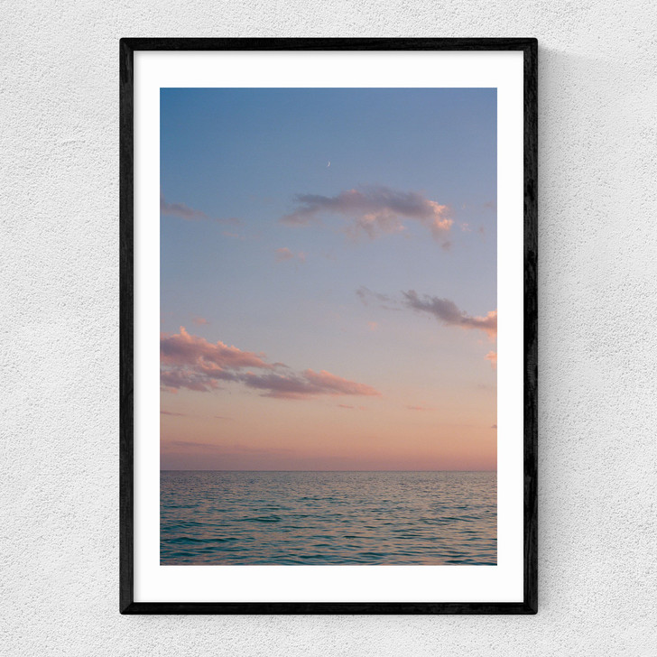 Ocean Moon Film Narrow Black Frame