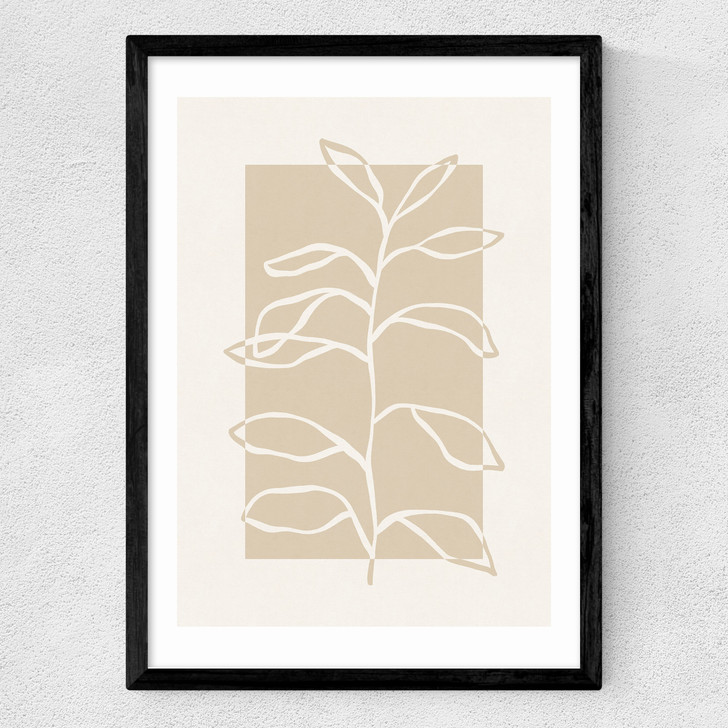 Framed Botany I Medium Black Frame
