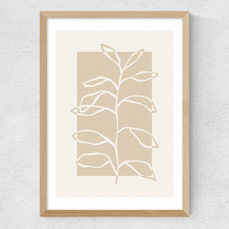 Framed Botany I Medium Oak Frame