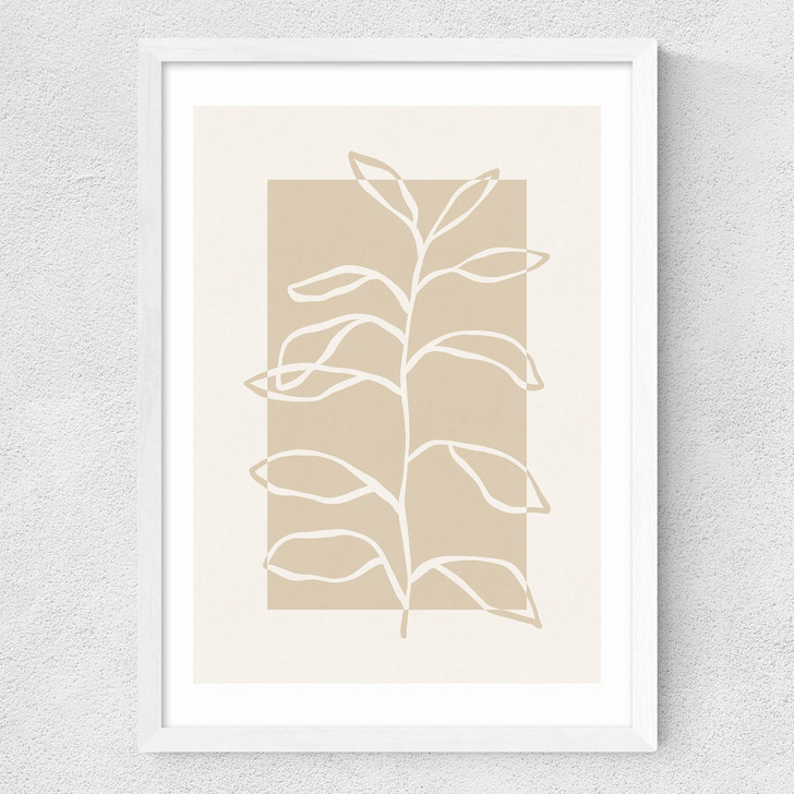Framed Botany I Medium White Frame