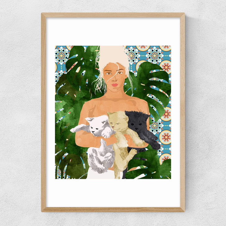 Morocco Vacay Narrow Oak Frame Morocco Vacay Narrow Oak Frame