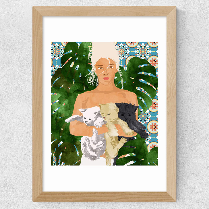 Morocco Vacay Wide Oak Frame Morocco Vacay Wide Oak Frame