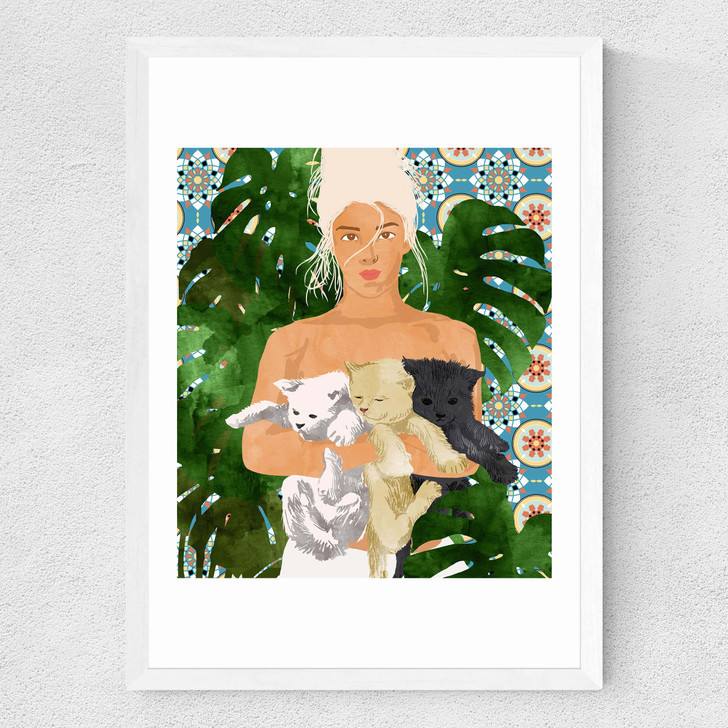 Morocco Vacay Medium White Frame Morocco Vacay Medium White Frame