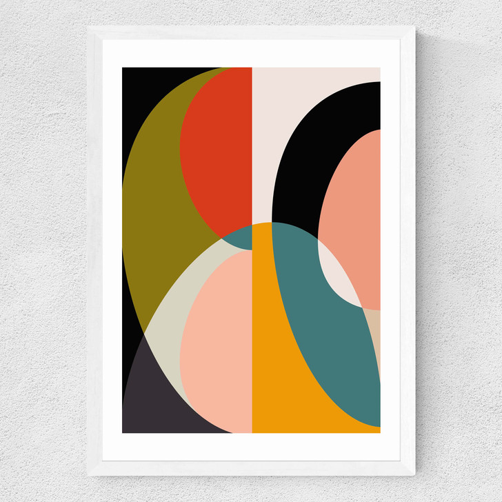Mid Century DIN XI Medium White Frame