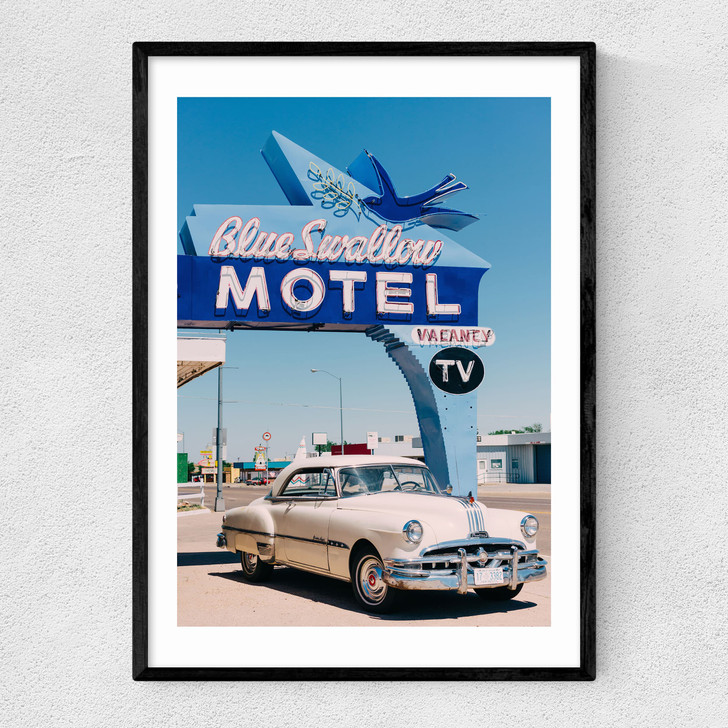Blue Swallow Motel Narrow Black Frame Blue Swallow Motel Narrow Black Frame