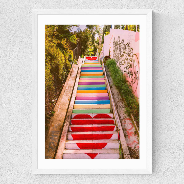 Micheltorena Stairs Medium White Frame Micheltorena Stairs Medium White Frame