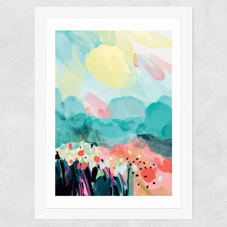 Early Morning by Ana Rut Bre Wide White Frame Early Morning by Ana Rut Bre Wide White Frame